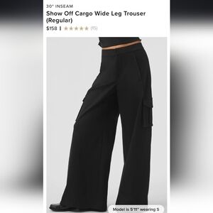 Show Off Cargo Wide Leg Trouser (Regular)